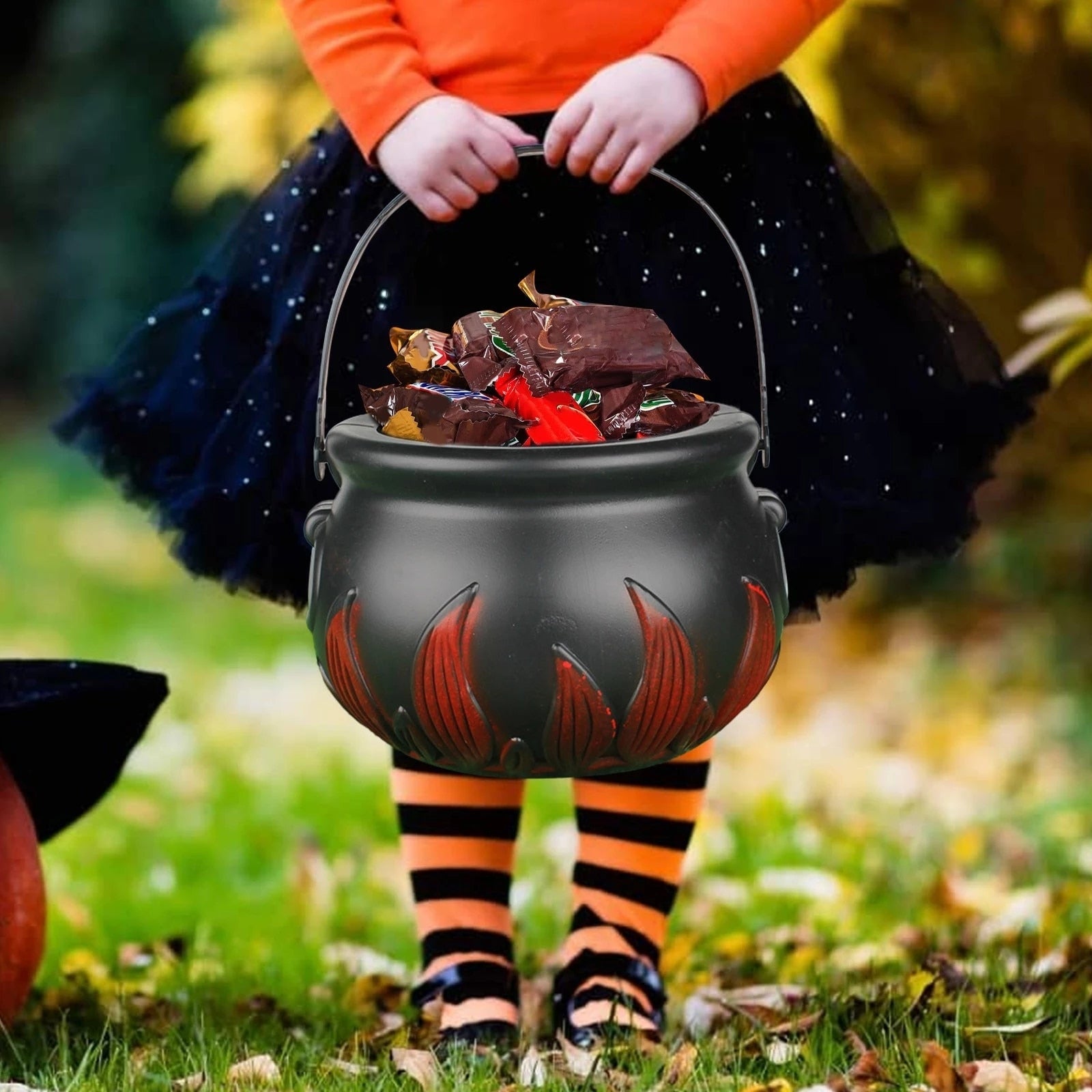 Christmas Candy Bucket Pot Witch Skeleton Cauldron Holder Jar Trick or Treat Christmas Party Decoration Props Kids Toy-Dollar Bargains Online Shopping Australia