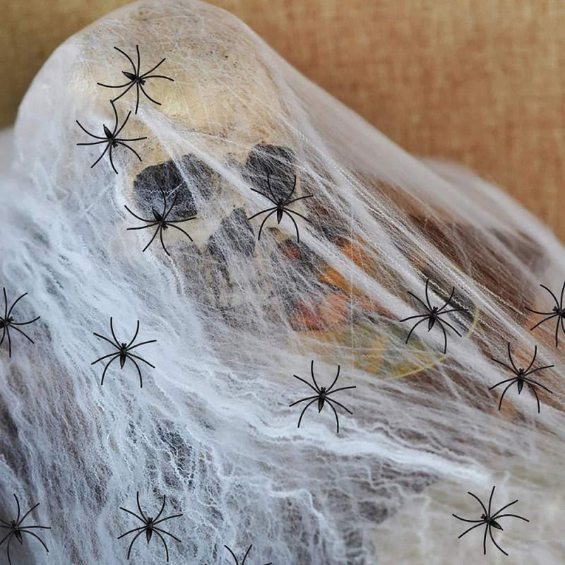 Scary Props Haunted House Vault Yard Decoration for Halloween Scary Glowing Sound Control Spider Cotton Skull Home Decoration-Dollar Bargains Online Shopping Australia