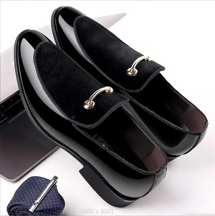 Men's Luxury Business Oxford Leather Shoes for Men Breathable Patent Leather Formal Shoes big Size Man Office Wedding Flats Male-Dollar Bargains Online Shopping Australia