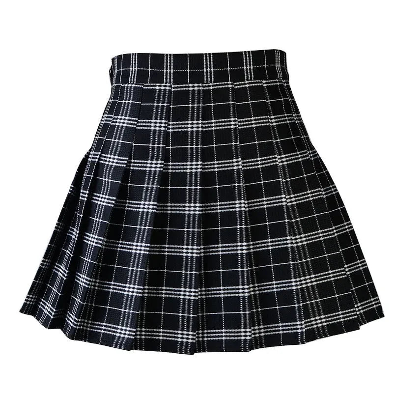 Women Pleat Skirt Preppy Style Plaid 0Mini Cute Japanese School Uniforms Ladies-Dollar Bargains Online Shopping Australia