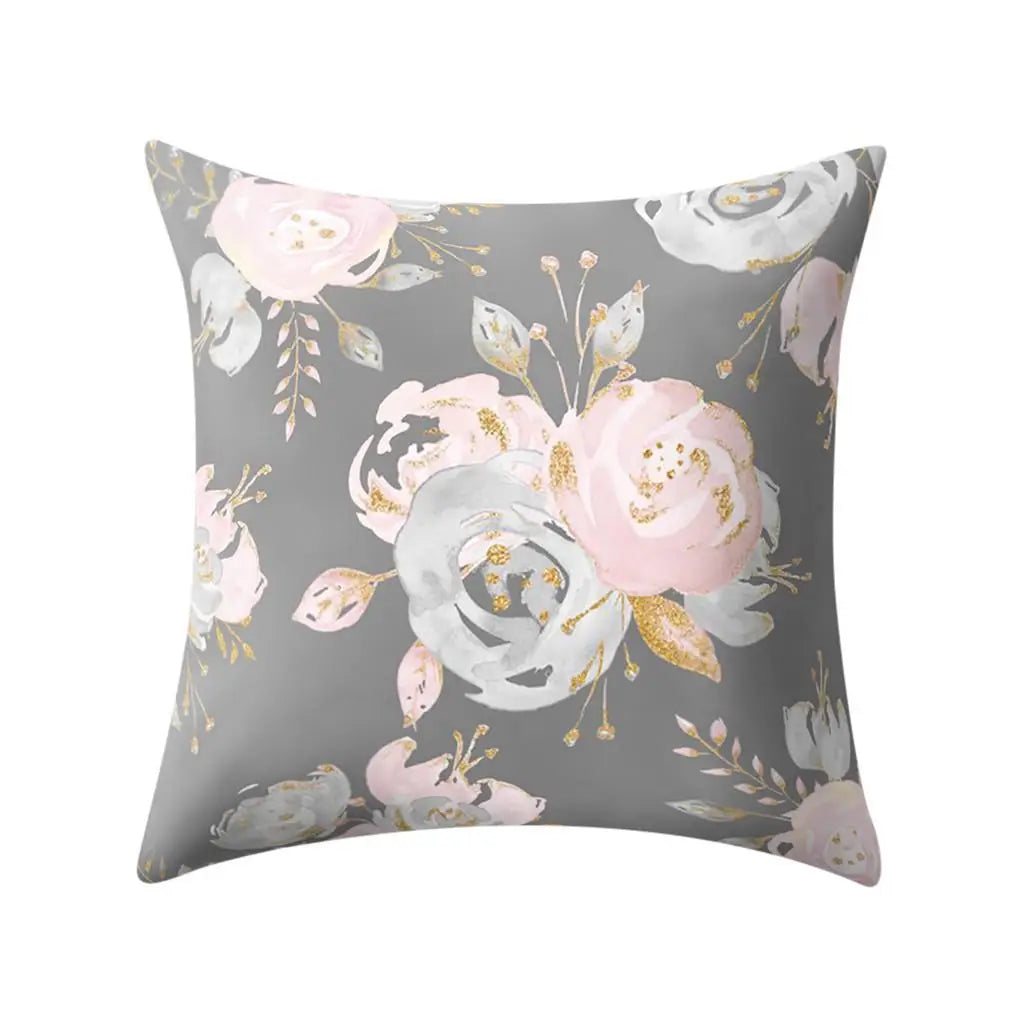 Floral Print Pillow Cover Sofa Cushion Home Decor-Dollar Bargains Online Shopping Australia