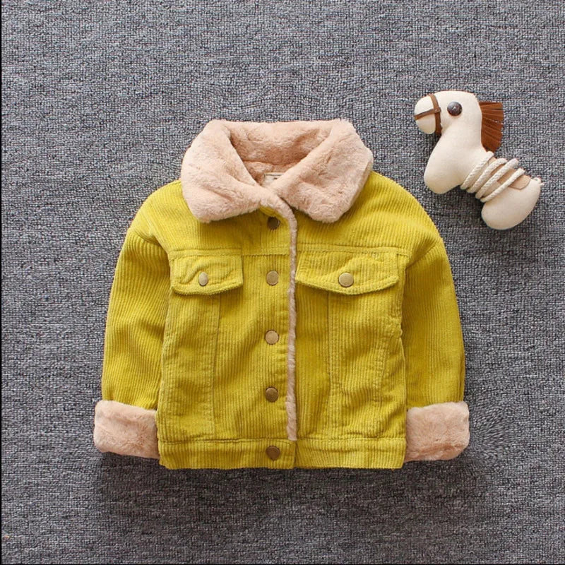 Baby Girl Clothes Children Boys Thicken Warm Jacket Kids Coat Toddler Casual Cotton Costume Infant Sportswear