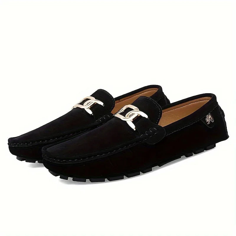 Split Leather Men Loafers Slip on Flats Casual Shoes for Women Moccasins Super Soft Female Footwear for Summer Easy Hoop Shoes-Dollar Bargains Online Shopping Australia