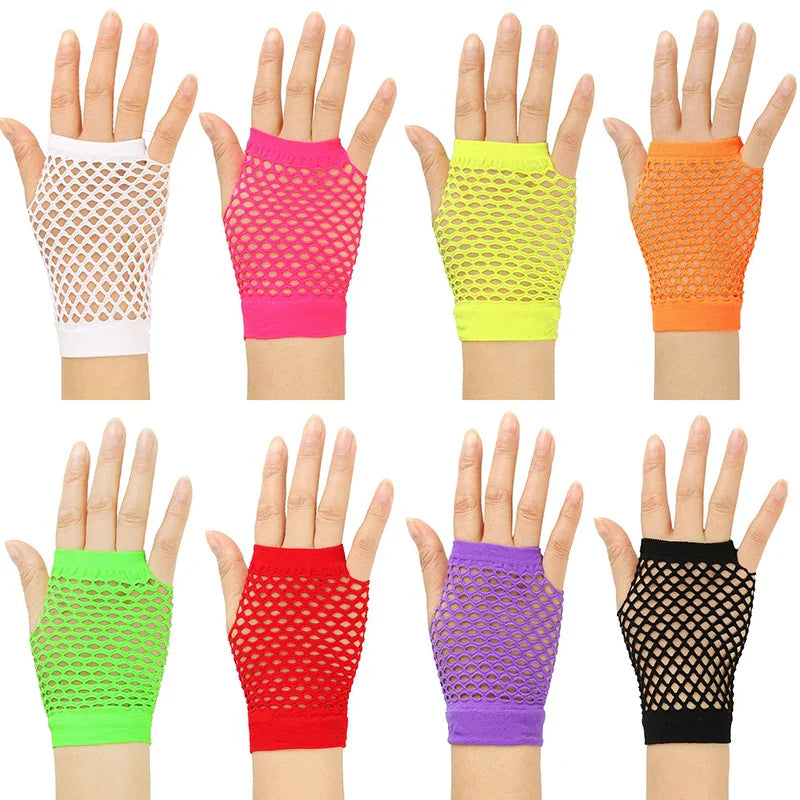 Womens Short Fishnet Net Gloves Fingerless Mesh Gloves Punk Rock Fancy Night Club Party Arm Warmer Gloves Sexy Gloves Hot-Dollar Bargains Online Shopping Australia