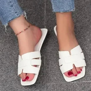 Summer Slippers Women Luxury Outdoor Beach Flip Flops Female Flat Sandals Woman Trend Design Slides Shoes-Dollar Bargains Online Shopping Australia