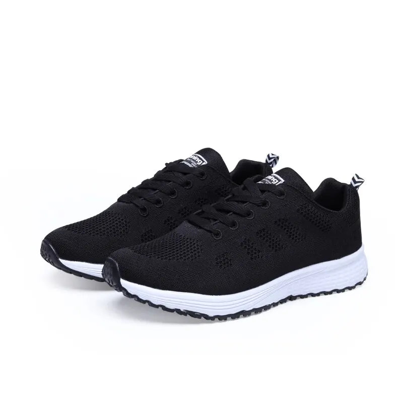 Women's Casual Flats Air Mesh Breathable Trainers Ladies Shoes Female Sneakers Women Basket