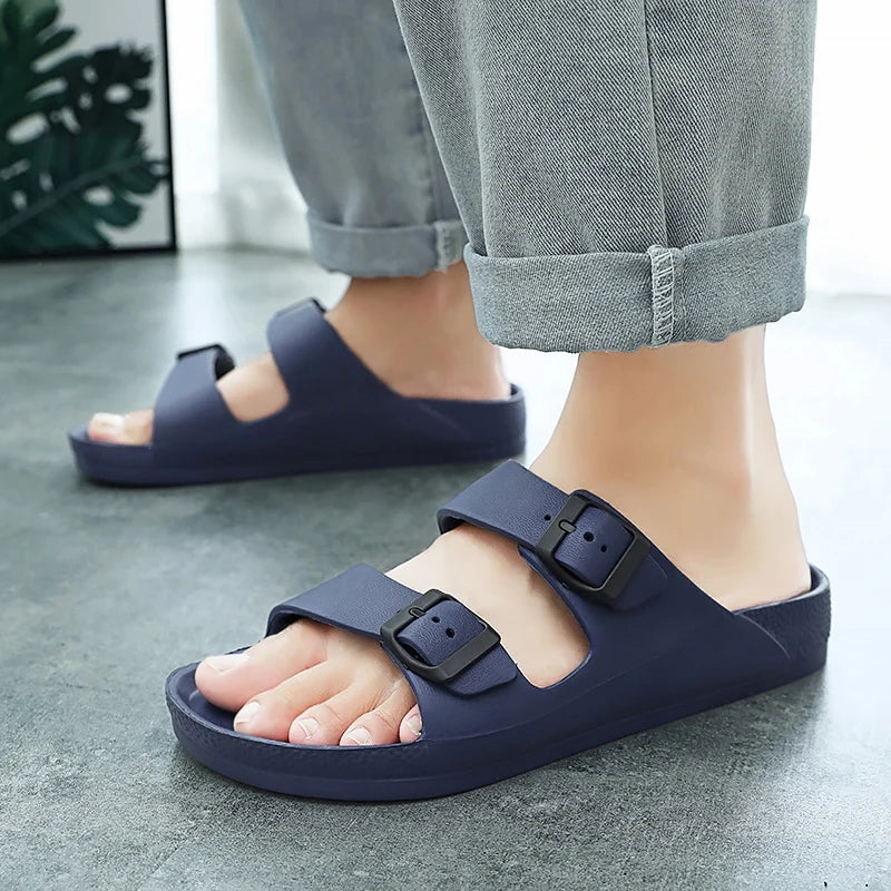 Women Men Slippers Soft Sandals Women Beach Casual Shoes EVA Slides Original Men Flip-flop-Dollar Bargains Online Shopping Australia