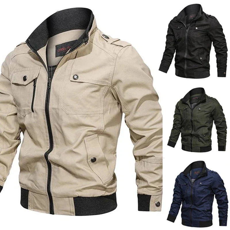 Slim Bomber Windbreaker Jackets Coat Spring Autumn New Jacket Men Army Mens Tactics Military Casual Cotton-Dollar Bargains Online Shopping Australia