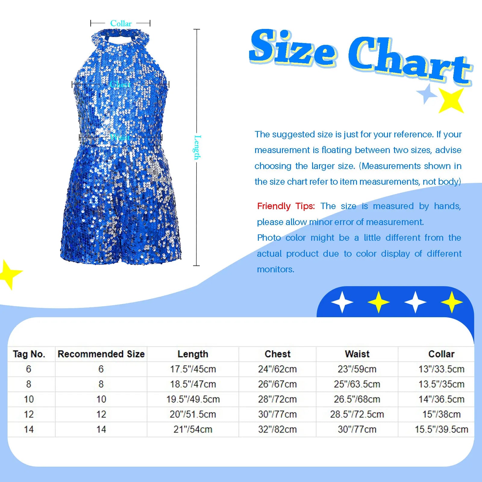 Kids Girls Shiny Sequin Halter Party Bodysuit Christmas Birthday Wedding Evening Costume Jazz Dance Stage Performance Jumpsuit-Dollar Bargains Online Shopping Australia