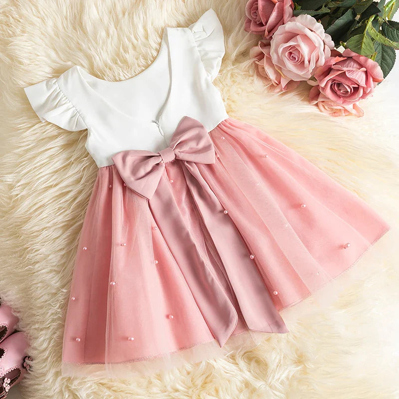 Girl Lace Wedding Party Dress Kids Baby Tulle Birthday Princess Tutu Prom Child Christmas New Year Party Costume-Dollar Bargains Online Shopping Australia