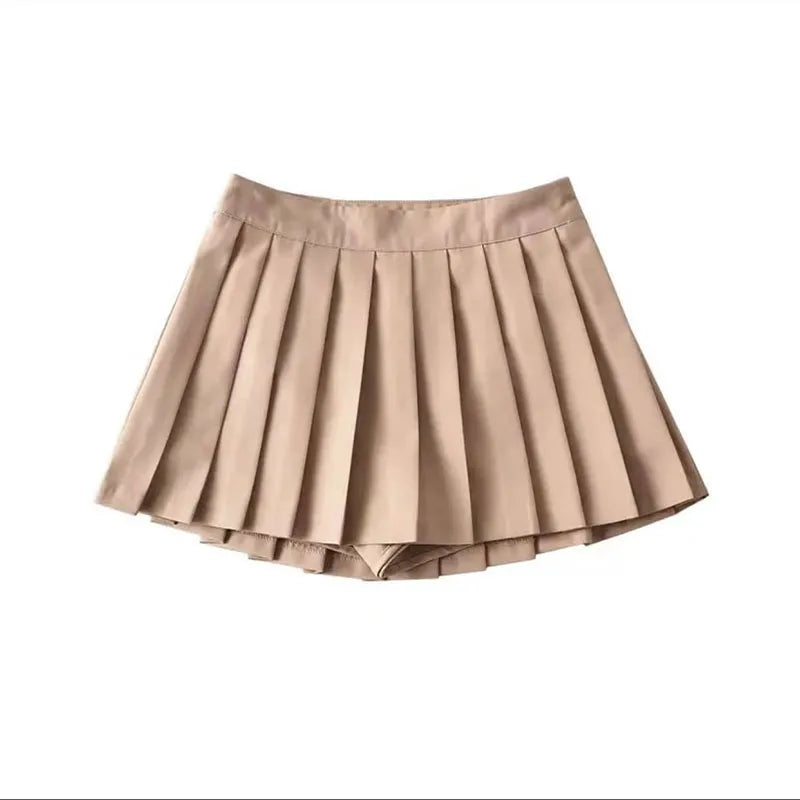 Sexy Women Pleated Skirts High Waist Summer Vintage Mini Skirts Korean Tennis Student White Designed Dance Skirt-Dollar Bargains Online Shopping Australia