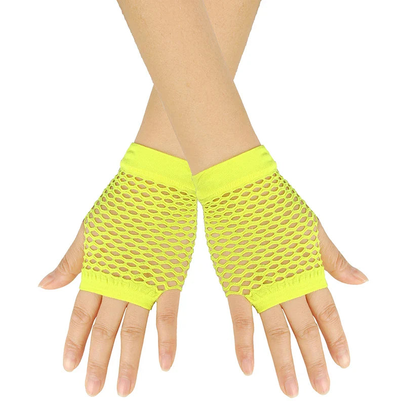 Womens Short Fishnet Net Gloves Fingerless Mesh Gloves Punk Rock Fancy Night Club Party Arm Warmer Gloves Sexy Gloves Hot-Dollar Bargains Online Shopping Australia