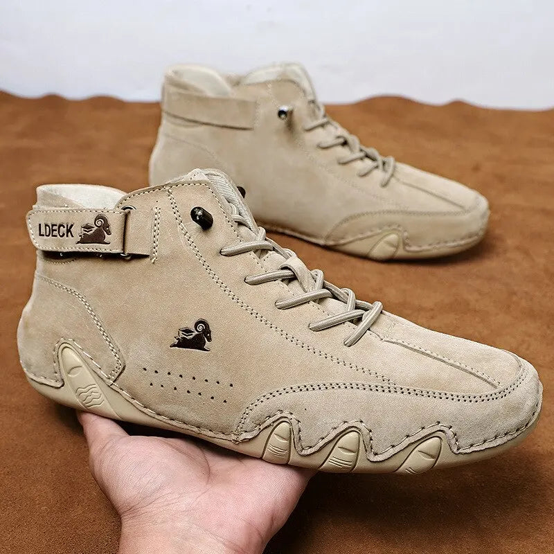 Men Boots Casual Motorcycle Winter Shoes Waterproof High Top Sneakers Luxury Footwear-Dollar Bargains Online Shopping Australia