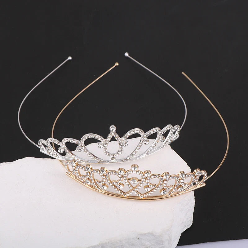 Sweet Princess Tiara Birthday Party Crown Performance Party Decorative Queen Tiaras Beauty Pageant Bride Wedding Hair Jewelry-Dollar Bargains Online Shopping Australia