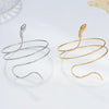 Punk Coiled Snake Spiral Upper Arm Cuff Armlet Armband Bangle Women Jewelry Egypt Swirl Snake Arm Cuff Armlet