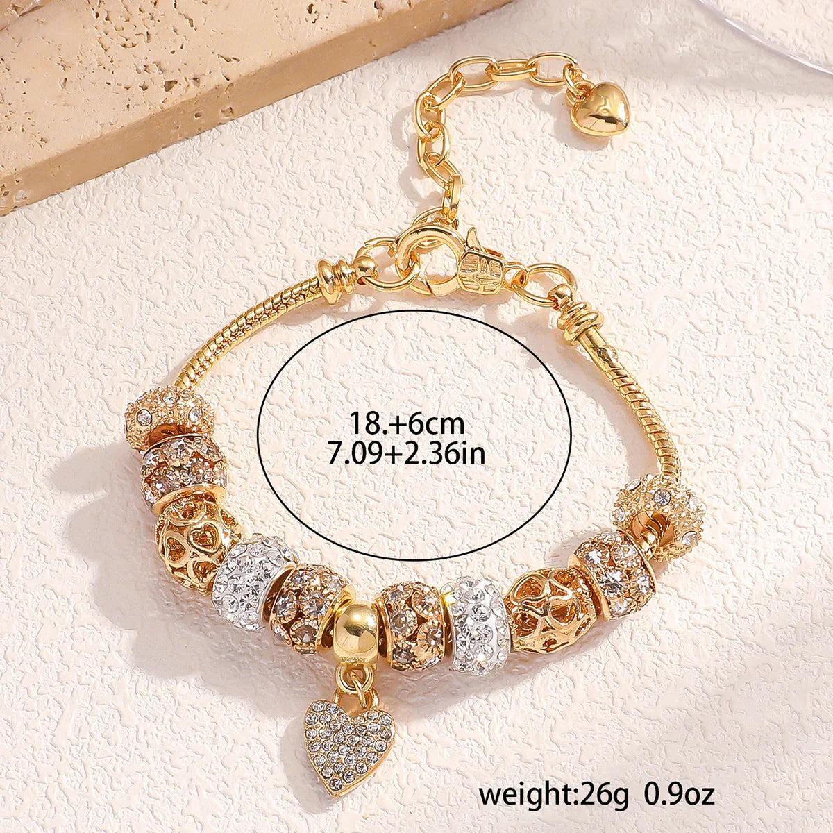 Women's DIY Multi Element Love Beaded Bracelet Date Travel Banquet Party Holiday Dressing Gift-Dollar Bargains Online Shopping Australia