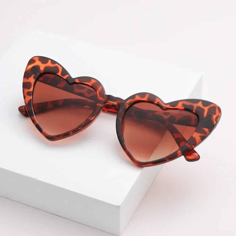 Love Heart Shaped Sunglasses Women Big Frame Fashion Cute Sexy Retro Cat Eye Vintage Sun Glasses UV400 Protection Unisex Eyewear-Dollar Bargains Online Shopping Australia