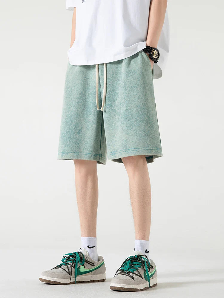 Distressed Summer Shorts Men Cotton Drawstring Harajuku Loose Sweatshorts Male Casual Short Pant Streetwear-Dollar Bargains Online Shopping Australia