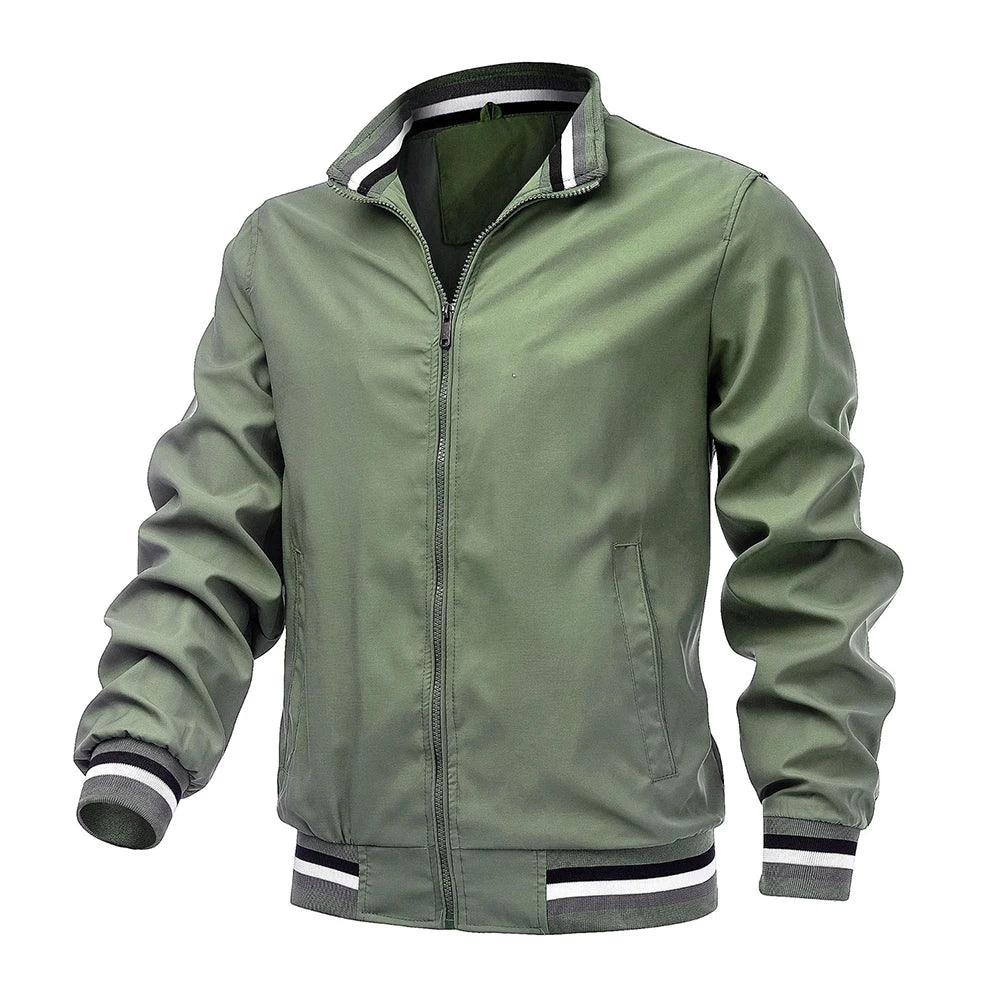 Jackets for Men Spring Outwears Solid Color Casual Coats Racing Windbreaker Men's Jacket Plus-Dollar Bargains Online Shopping Australia