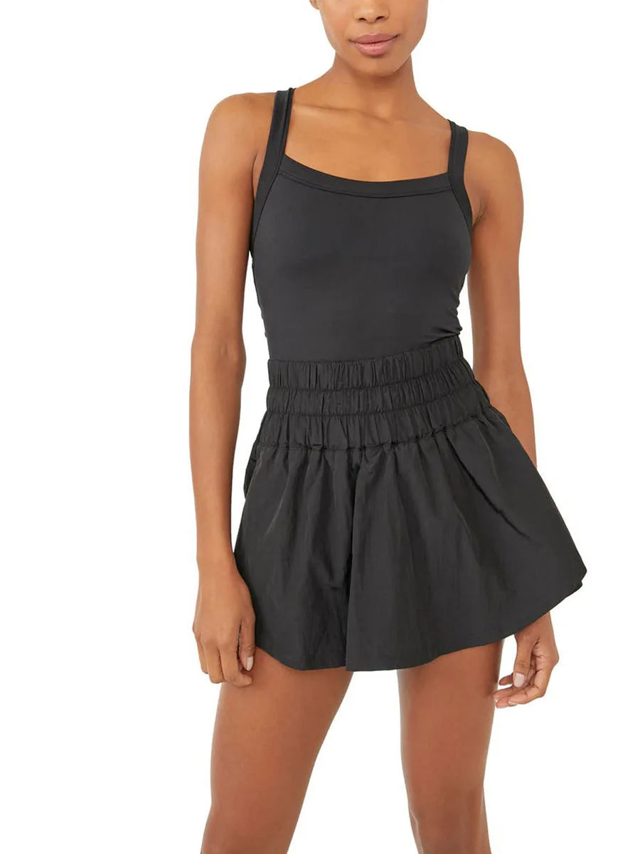 Tennis Dress Skorts Underneath Solid Color Sleeveless Athletic Dresses Workout Golf Dress Streetwear Y2k-Dollar Bargains Online Shopping Australia