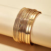 14 Pieces Set Smooth Stainless Steel Bracelet Bangle For Women Fashion Jewelry Accessories Gift