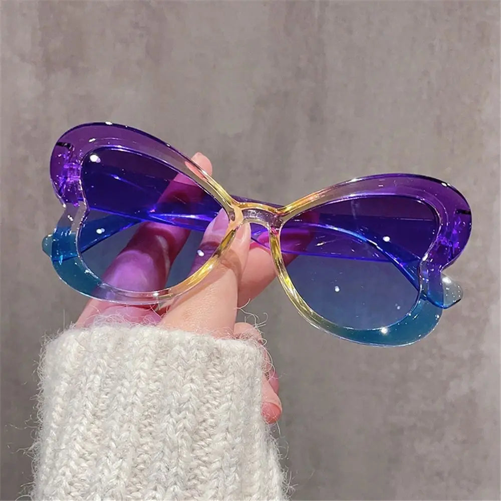 Gradient Butterfly Sunglasses Trendy Colorful Candy Color Shades UV400 Ladies Party Eyewear-Dollar Bargains Online Shopping Australia