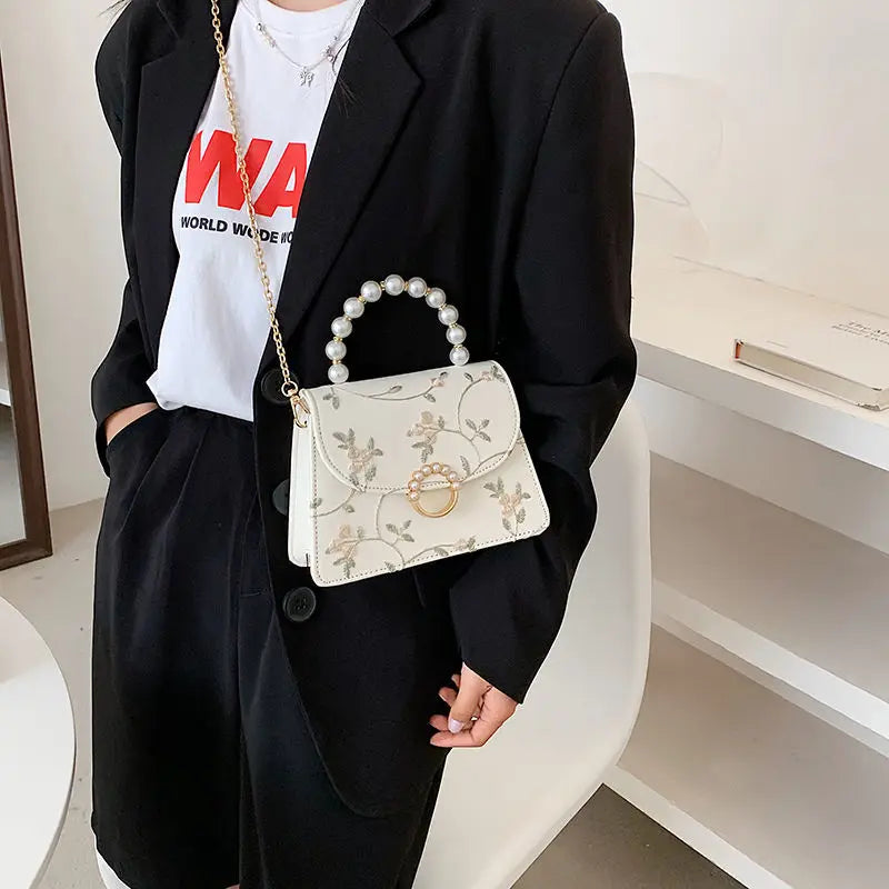 Shell Beads Bags Fashion Sweet Bag Women's Handbags Lace Wedding Chic Lady Chain Women Shoulder Crossbody Bag