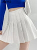 High Waist Women Mini Skirt Summer Slim A Line Pleated Skirt Fashion Button