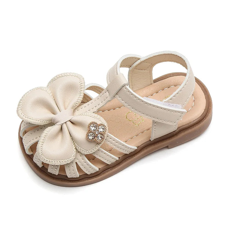 Summer Baby Toddler Shoes Girl Sandals Bowtie Soft Sole Antislip Outdoor Shoes Kids First Walkers Infant Sandalias 0-2 Years-Dollar Bargains Online Shopping Australia