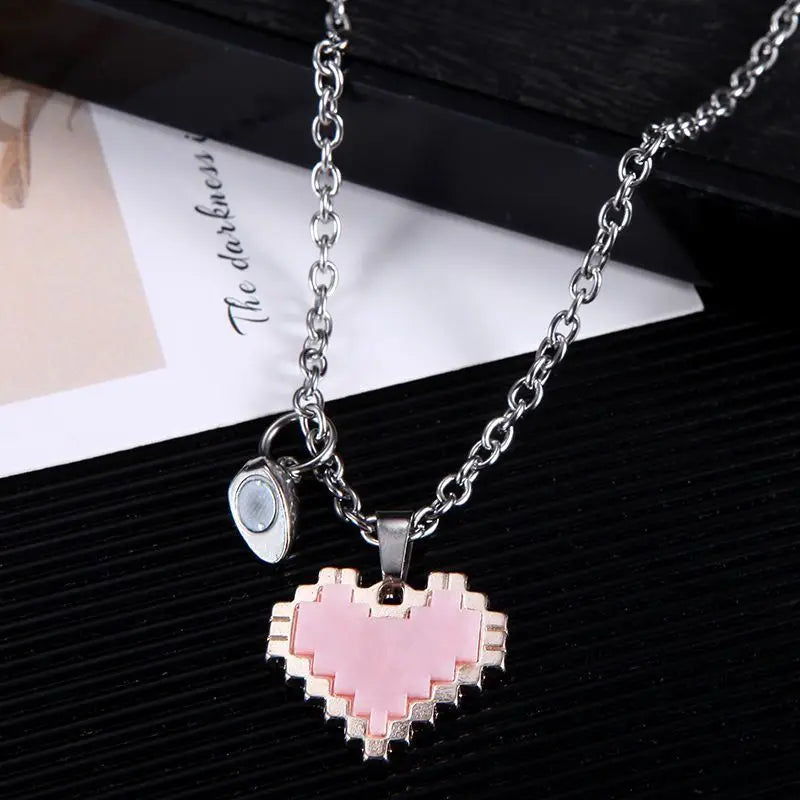 Necklace Valentine's Day Creative Magnetic Heart-Shaped Pendant Best Friend Holiday Gift Anniversary Unique Jewelry-Dollar Bargains Online Shopping Australia