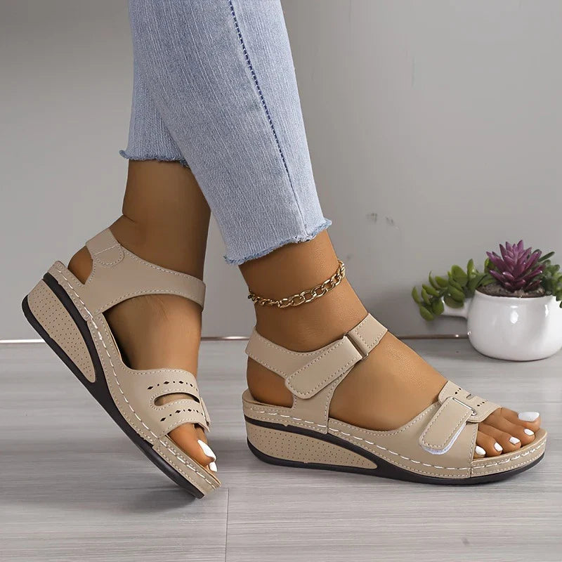 Women Sandals Summer Shoes Open Toe Shoes Woman Plus Size Wedge Sandals-Dollar Bargains Online Shopping Australia