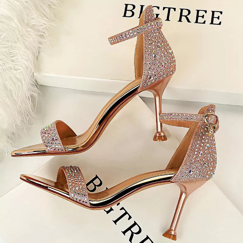 Shoes Sexy High Heels Women Pumps Sparkle Sequins Stiletto Heels 10 Cm Party Shoes-Dollar Bargains Online Shopping Australia