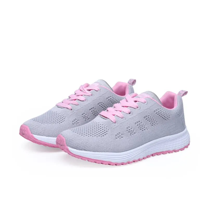 Women's Casual Flats Air Mesh Breathable Trainers Ladies Shoes Female Sneakers Women Basket