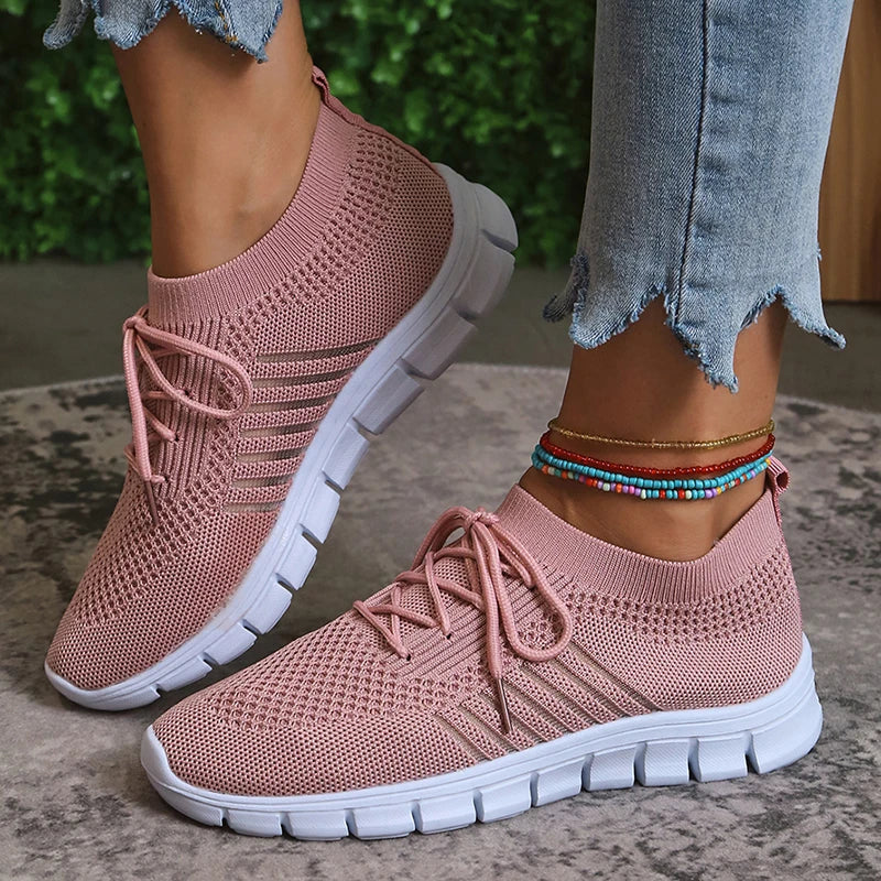 Mesh Breathable Soft Sole Sneakers Women Lightweight Non-Slip Running Walking Shoes Woman-Dollar Bargains Online Shopping Australia