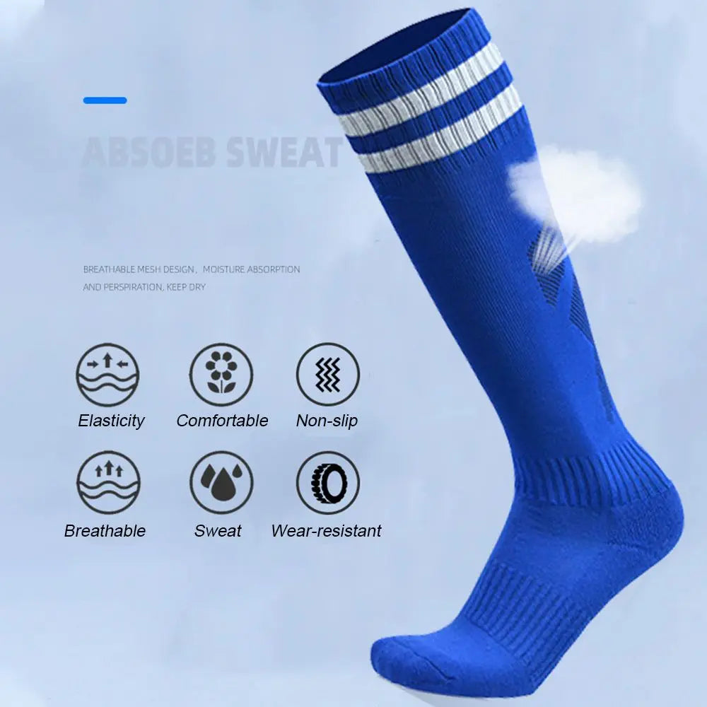 Sports Football Socks Non-slip Grip Football Socks Children Outdoor Running Fitness Socks