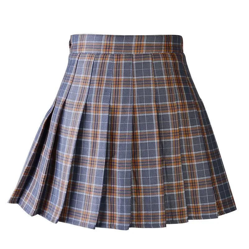 Women Pleat Skirt Preppy Style Plaid 0Mini Cute Japanese School Uniforms Ladies-Dollar Bargains Online Shopping Australia