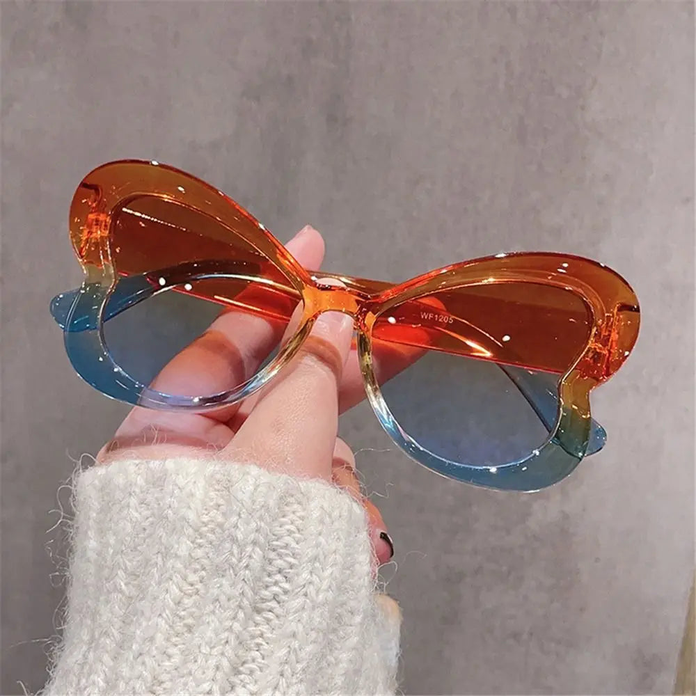 Gradient Butterfly Sunglasses Trendy Colorful Candy Color Shades UV400 Ladies Party Eyewear-Dollar Bargains Online Shopping Australia