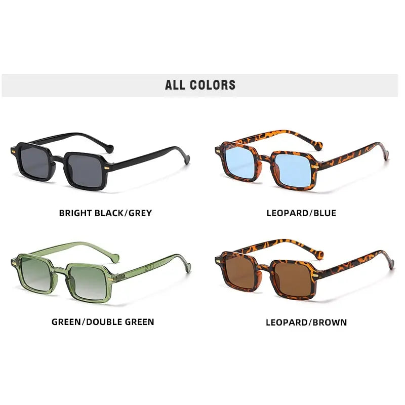 Fashion Square Sunglasses Women Retro Rivets Decoration Gradient Shades UV400 Men-Dollar Bargains Online Shopping Australia