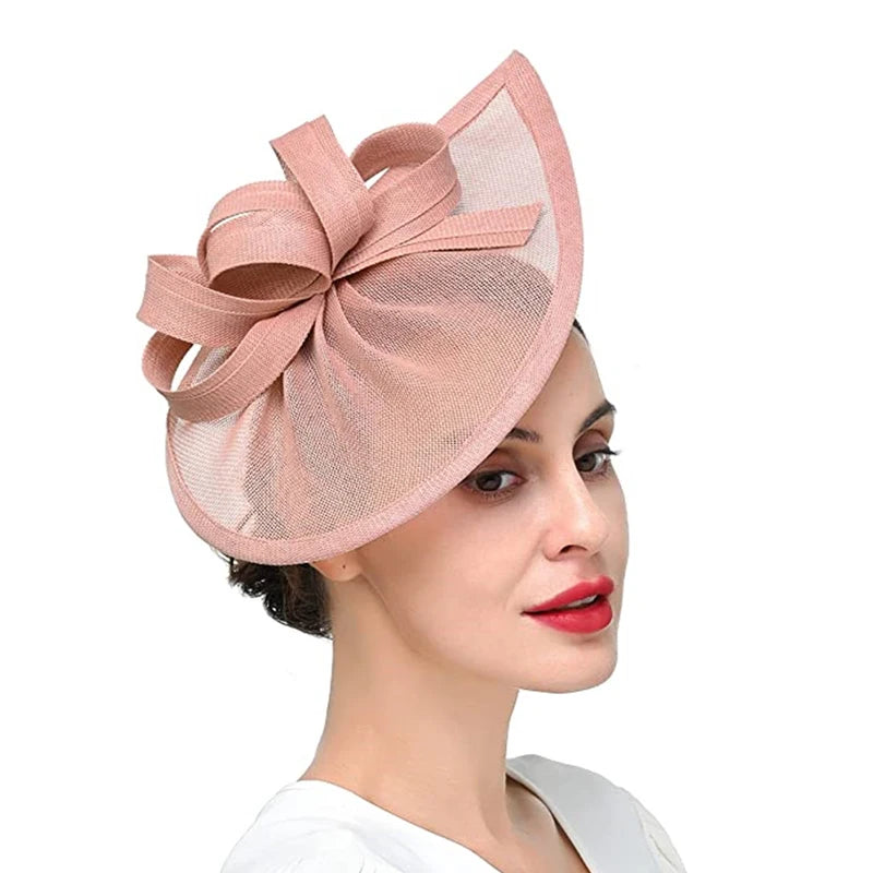 Cocktail Tea Party Fascinator Headband Vintage Kentucky Derby bowknot Fascinators for Wedding Women