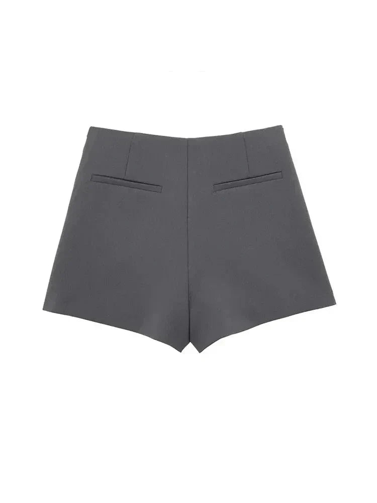 Asymmetric Shorts Skirts Women High Waist Side Zipper Female Skort Fashion-Dollar Bargains Online Shopping Australia