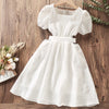 Kids White Dress for Girls Clothes Party Long Dress Prom Princess Outfits Children New Summer Teenagers