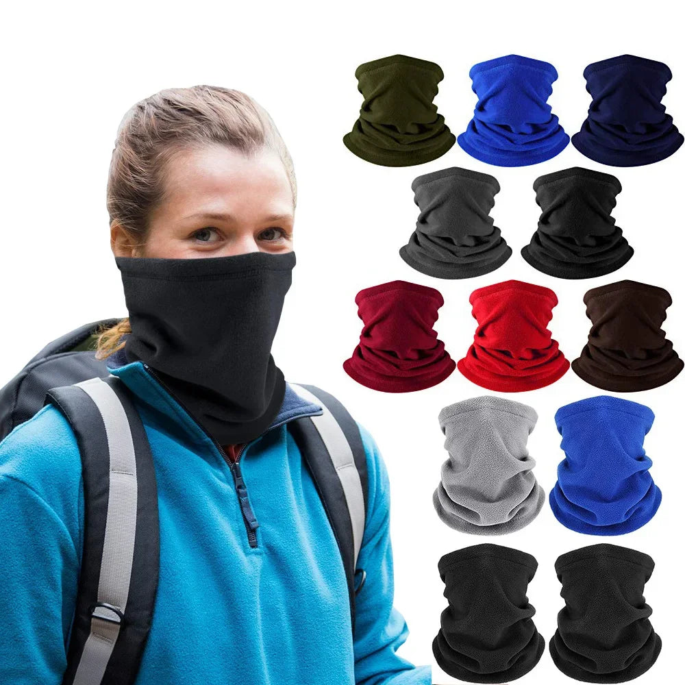 Fleece Warm Winter Windproof Neck Tube Scarf for Men Women Bandana Mask Half Face Cover Cycling Ski Sport Camping Hiking Scarf