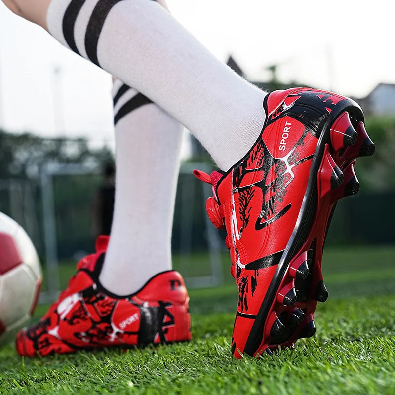 Kids Soccer Shoes FG/TF Football Boots Professional Cleats Grass Training Sport Footwear Boys Outdoor