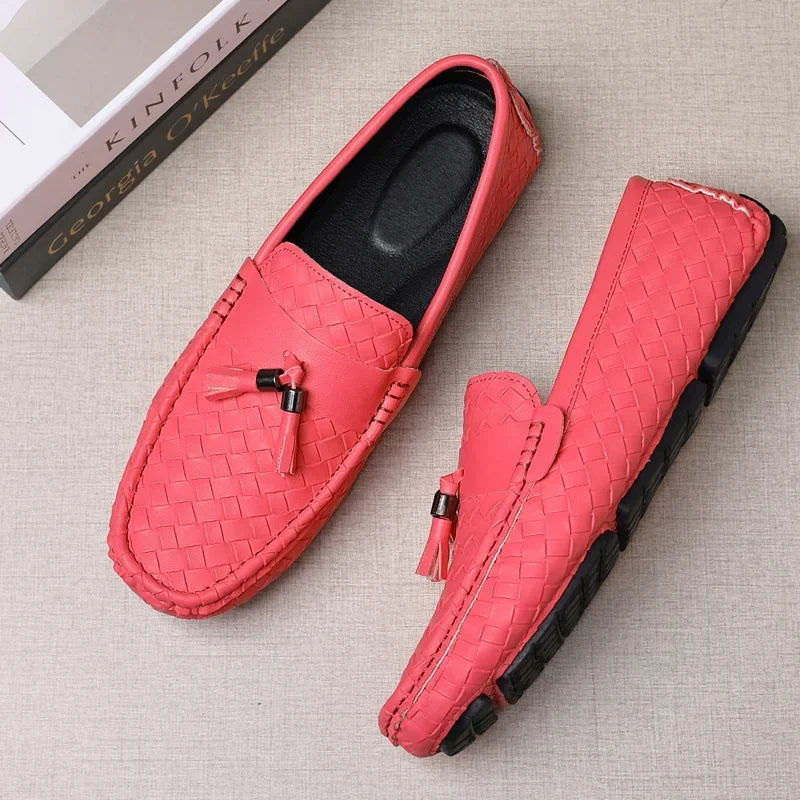 Designer Leather Casual Shoes for Men High Quality Fashion Comfortable Man's Loafers Flats Driving Shoes-Dollar Bargains Online Shopping Australia