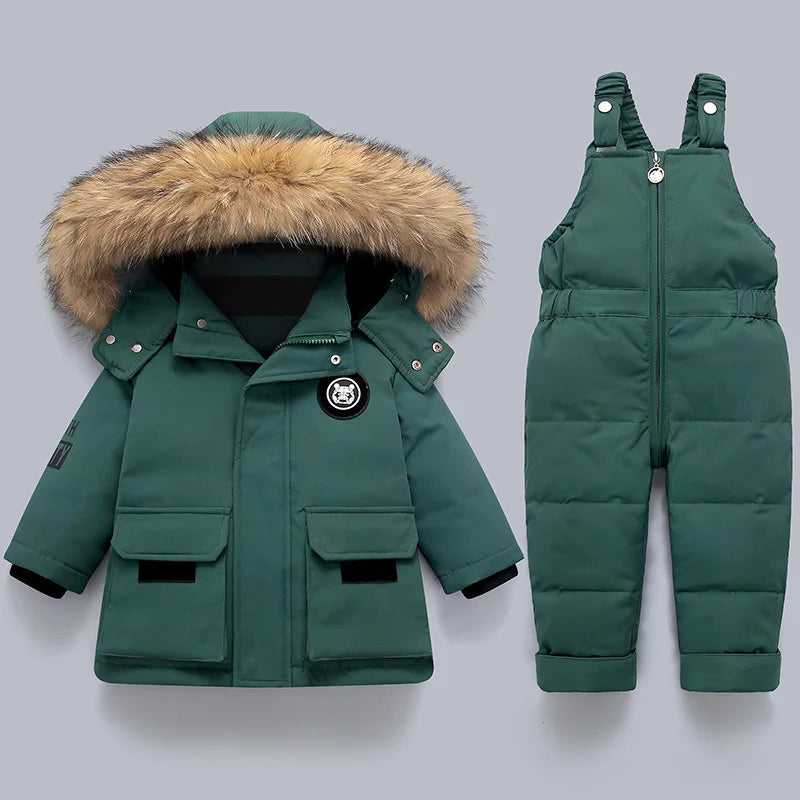 Children Clothing Set Baby Winter Warm Down Jackets parka Boys Thick Jumpsuit Infant overcoat toddler Girl Clothes Kids Snowsuit-Dollar Bargains Online Shopping Australia