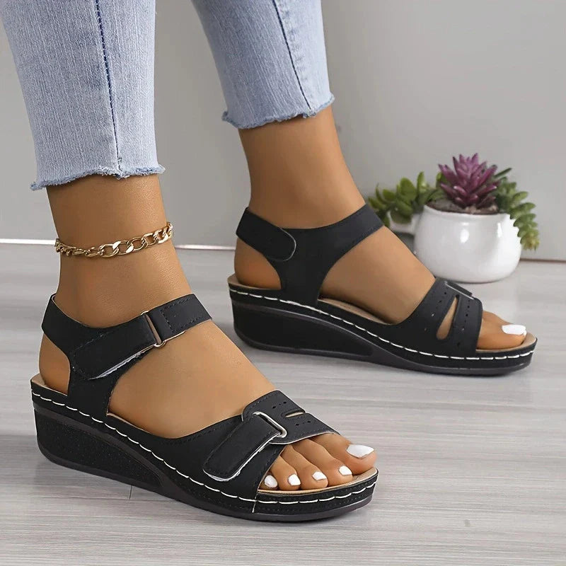 Women Sandals Summer Shoes Open Toe Shoes Woman Plus Size Wedge Sandals-Dollar Bargains Online Shopping Australia