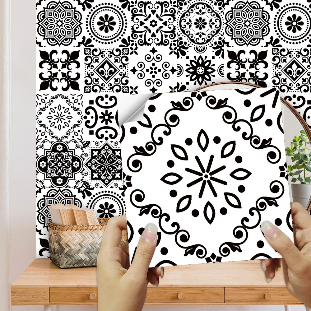 16pcs/Set Matte Waterpoof Tile Wall Sticker Home Decoration Peel & Stick Wallpaper Kitchen Bathroom Wardrobe Floor PVC Art Mural-Dollar Bargains Online Shopping Australia