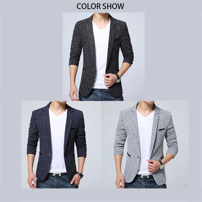 Mens Blazer Jacket Suit Wedding Prom Party Slim Fit Smart Casual Suit Men Jacket Business Men Suit Jacket