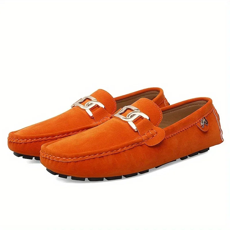 Split Leather Men Loafers Slip on Flats Casual Shoes for Women Moccasins Super Soft Female Footwear for Summer Easy Hoop Shoes-Dollar Bargains Online Shopping Australia