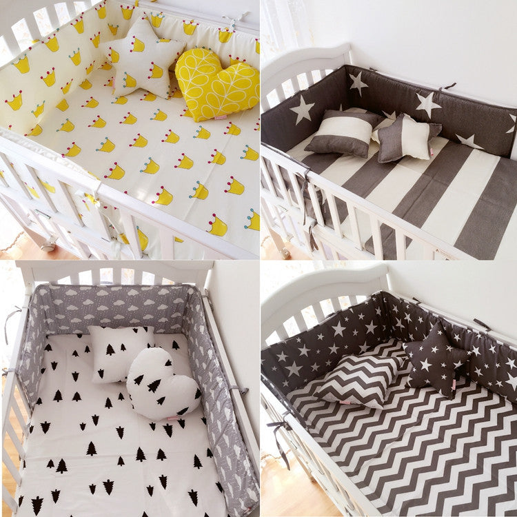 Online discount shop Australia - (1pcs bumper only)Fashion hot crib bumper infant bed,baby bed bumper fashion /star/dot/tree,safe protection for baby use